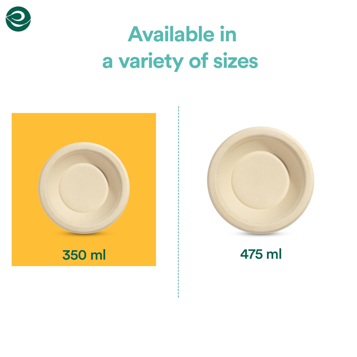 ECO SOUL 100% Compostable 16 Oz Soup Bowls [100-Pack] Disposable dessert bowls I Heavy duty paper bowl I Eco-friendly salad bowl I Biodegradable large Bowls