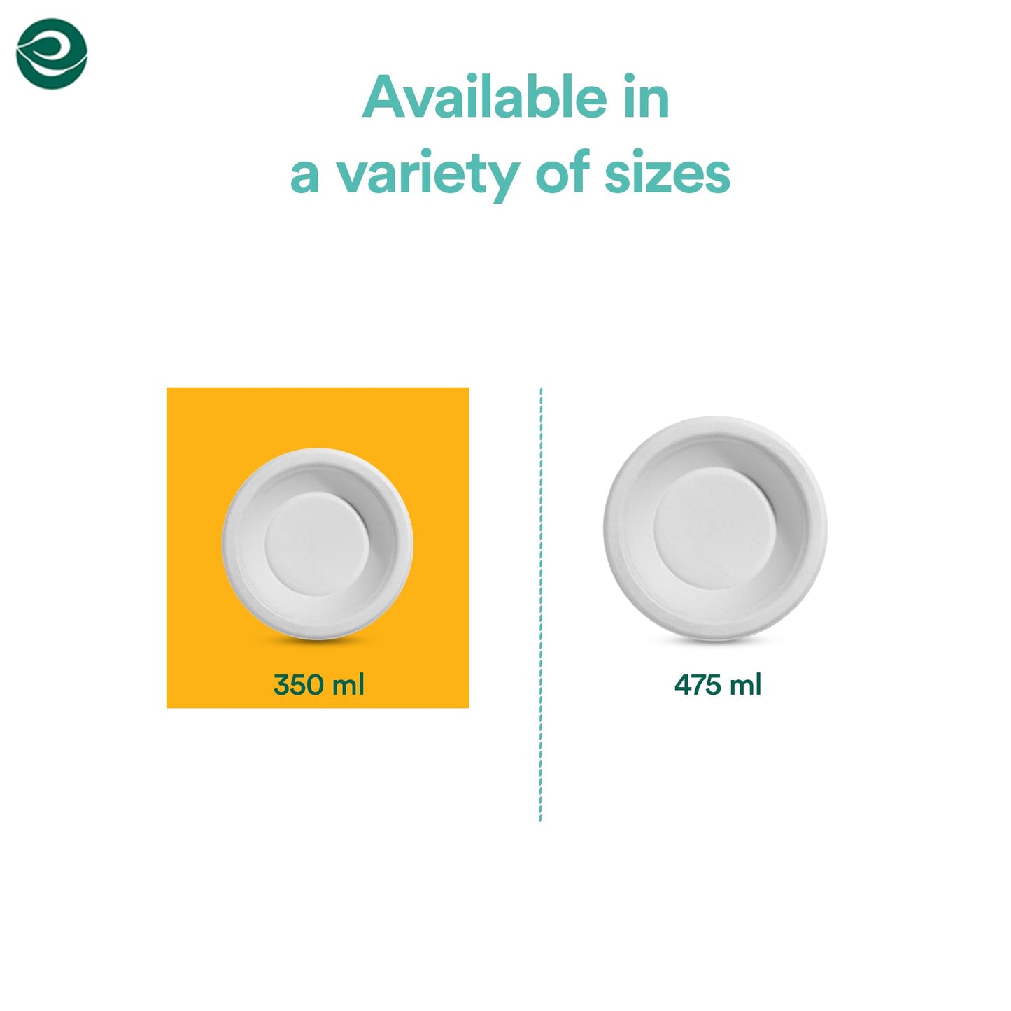 ECO SOUL 100% Compostable 16 Oz Soup Bowls [100-Pack] Disposable dessert bowls I Heavy duty paper bowl I Eco-friendly salad bowl I Biodegradable large Bowls
